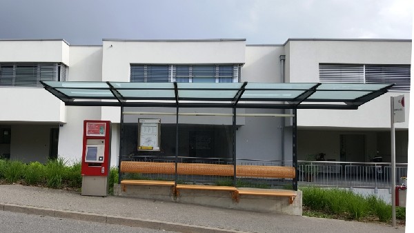 arrêt bus Marteray ligne 5 TPF<br />
Villars-sur-Glâne